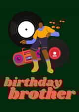 brother music Birthday Card 19342 created by Nina Bombina