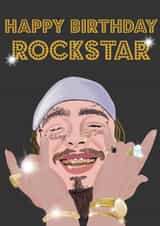 post malone rockstar Birthday Card 19491 created by Spotlight Card Co.