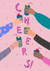 Cheers! Cocktails with the girls Birthday Card! created by Elba Able