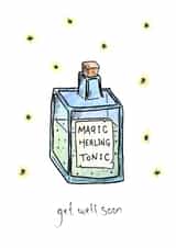 Magic healing tonic get well soon card created by Ink Vixen