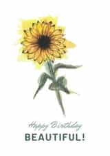 Sunflower Flower Card 45182 created by Philippa McCrea