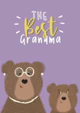 Grandma bear card created by Lily and Daisy