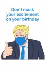 boris mask Birthday Card 43553 created by Babs King Design