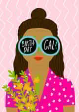 black girl black woman Birthday Card 11894 created by Corrin Strain