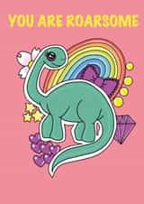 dinosaur Child Just because Card 18925 created by Babs King Design