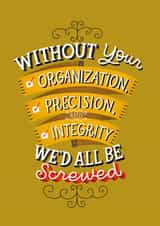 organization organisation Congratulations Card 4844 created by Jenny Mecher