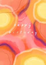 arty trendy Birthday Card 25398 created by Designed by Zena