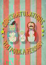 New parent Pregnant Pregnancy Card 5577 created by Gillian Maher