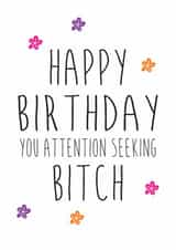 adult typography Birthday Card 15307 created by Dirty Girtie