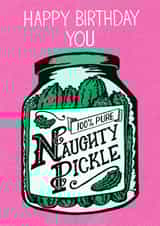 pickle naughty Birthday Card 19899 created by Oh Milo Made