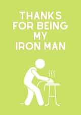 Thank you husband, Happy birthday husband, boyfriend, iron man created by Freya's Felicitations