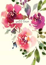 love flowers Thinking of you Card 19976 created by Peony Rose Design