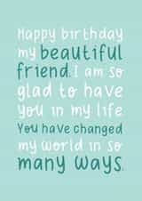 Beautiful friend birthday card created by The_positiveway8