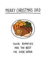 roast potatoes Christmas Card 15661 created by Hannah Can't Draw