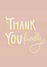 typography traditional Thank You Card 20350 created by Illustrated By Mia