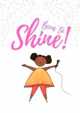 shine performer Birthday Card 19836 created by Afritistic