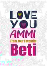 Love you ammi 1001 created by ROSHAH DESIGNS