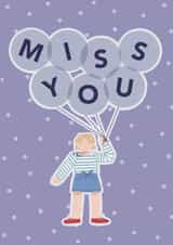 cute balloons Love & Friendship Card 18758 created by Wandering Studio Co.