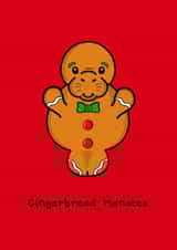 A Manatee, Gingerbread Hybrid Christmas Card created by Innabox