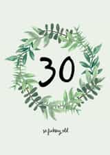 So old 30th birthday card created by Pippin Prints