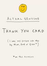 genuine forced Thank You Card 15038 created by Poet and Painter