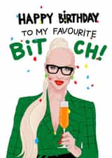 Selling Sunset birthday card created by Kasia Cards