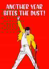 Another year bites the dust card created by a la Carde