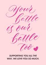 thinking of you recovery card Get Well Card 1034 created by Leah Chong - Leah Design