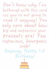 Child 1 Birthday Card 19280 created by Zac's Cards