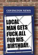 funny news Birthday Card 19385 created by PowderPop
