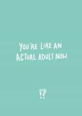 you're like Birthday Card 20413 created by Emily Johnson