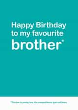 brother favourite Birthday Card 13049 created by Lisa Jestico