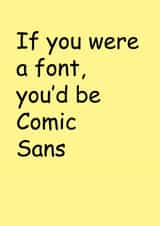 font comic sans Birthday Card 17286 created by Heather More Illustration