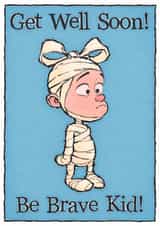 Get Well Soon Kid Cute card 1003 created by ...pixelmixer...