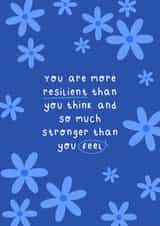 Resilient flowers card created by Jessica Rachel Sharp