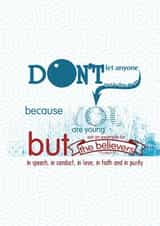 1 tim 4 12 1ti 4 12 Card 45357 created by 7 Bible Verses