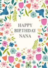 Nana flowers Birthday Card created by Sarah Corcoran