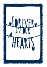 forever hearts Sympathy Card 16578 created by Cloud Cuckoo Design