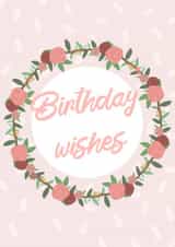 flowers pretty Birthday Card 19812 created by Amber Jane