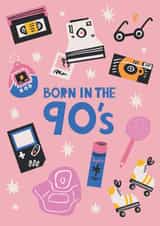 90s 1990 Birthday Card 7399 created by Rumble Cards