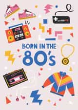 80s 1980 Birthday Card 7400 created by Rumble Cards