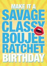 tik tok tiktok Birthday Card 25387 created by Burger Bar Cards