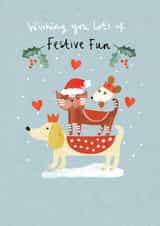 festive fun Christmas Card 20433 created by Lindsay loves to draw