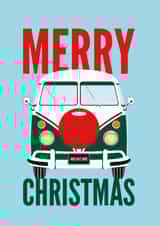 Classic VW Camper Van Christmas Card created by Diva Doodle Designs