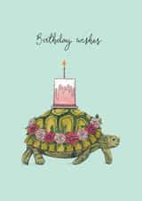 tortoise birthday card turtle birthday card Card 45423 created by Amelia Ilangaratne
