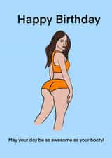 booty kim k Birthday Card 45429 created by Jess Hankinson