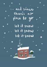 classic house Christmas Card 43330 created by Sam Bratby Art