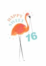 flamingo sweet Birthday Card 18864 created by Lea Velasquez