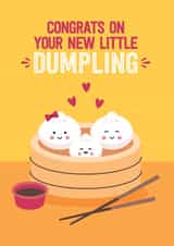 dumpling adult New Baby Card 12871 created by Blush & Blossom 