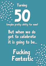 50 adult Birthday Card 18483 created by Jean Lawrie